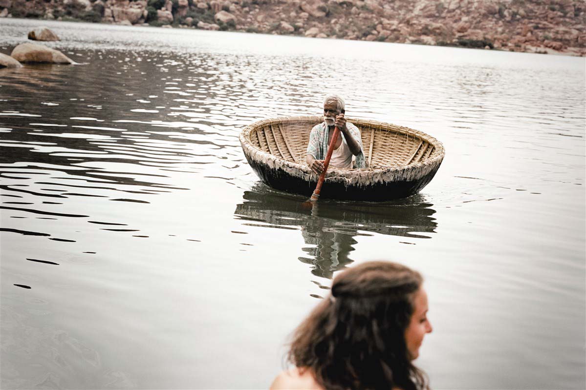 homme à Hampi