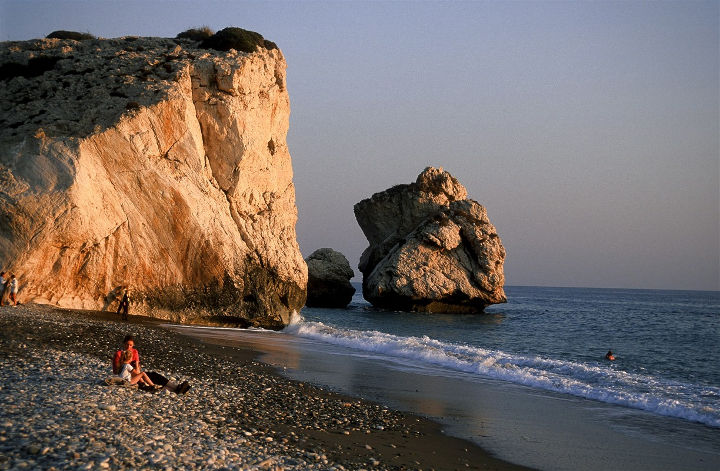 Rocher d'Aphrodite à Chypre