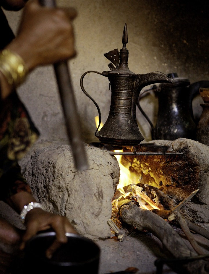 Thé et le feu à Oman