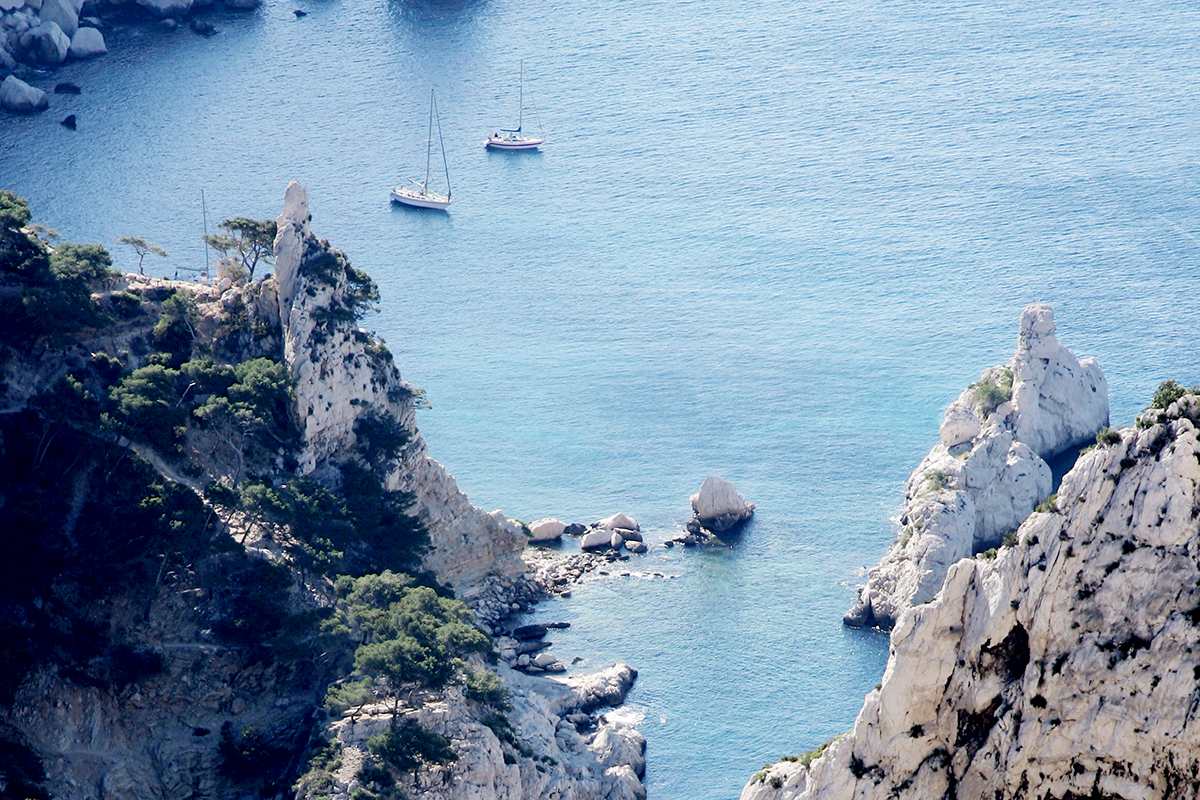 calanque de Sugiton autour de Marseille