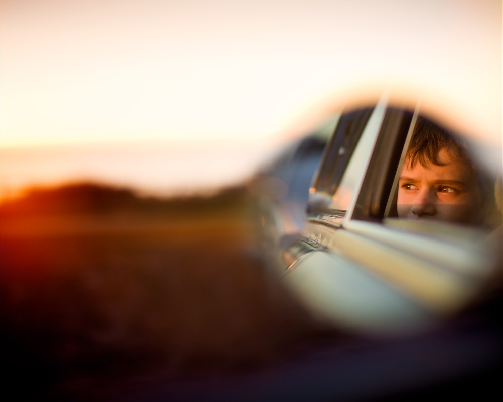 enfant dans une voiture en australie