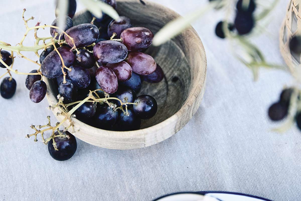 bol de raisins en Grèce