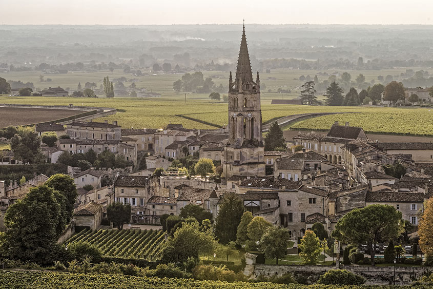 Vue sur la ville de Saint-Emilion