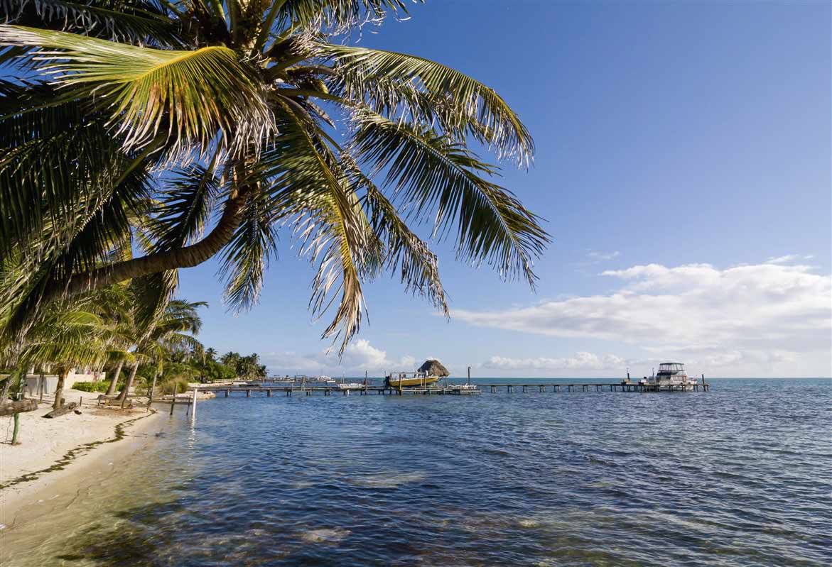 plage de Caye Caulker, Belize