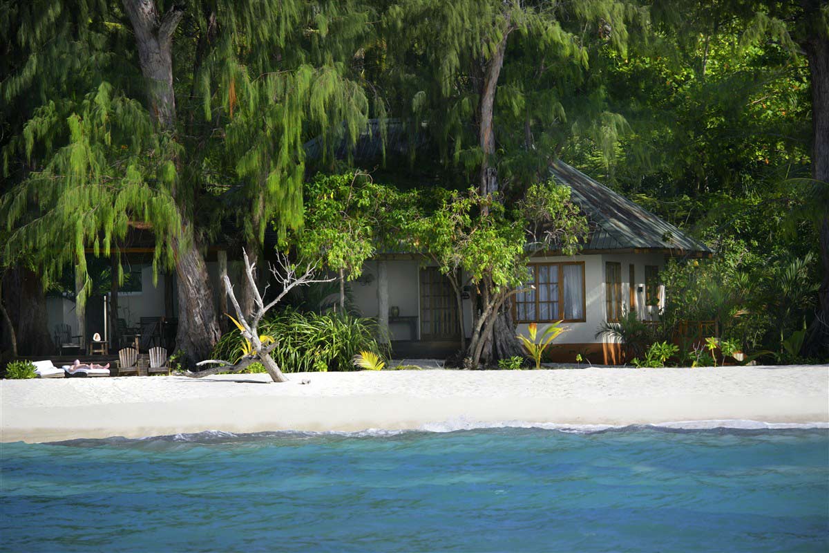 plage à Denis Island