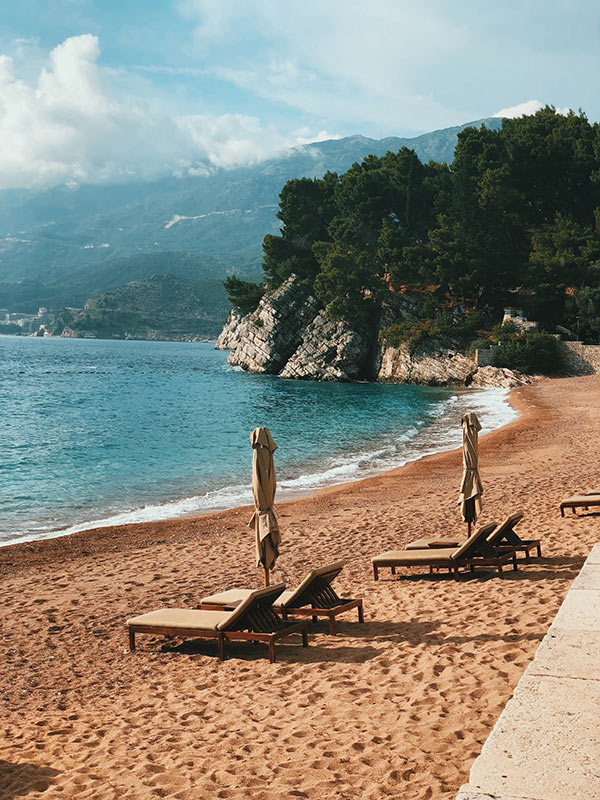 plage de Sveti Stefan 