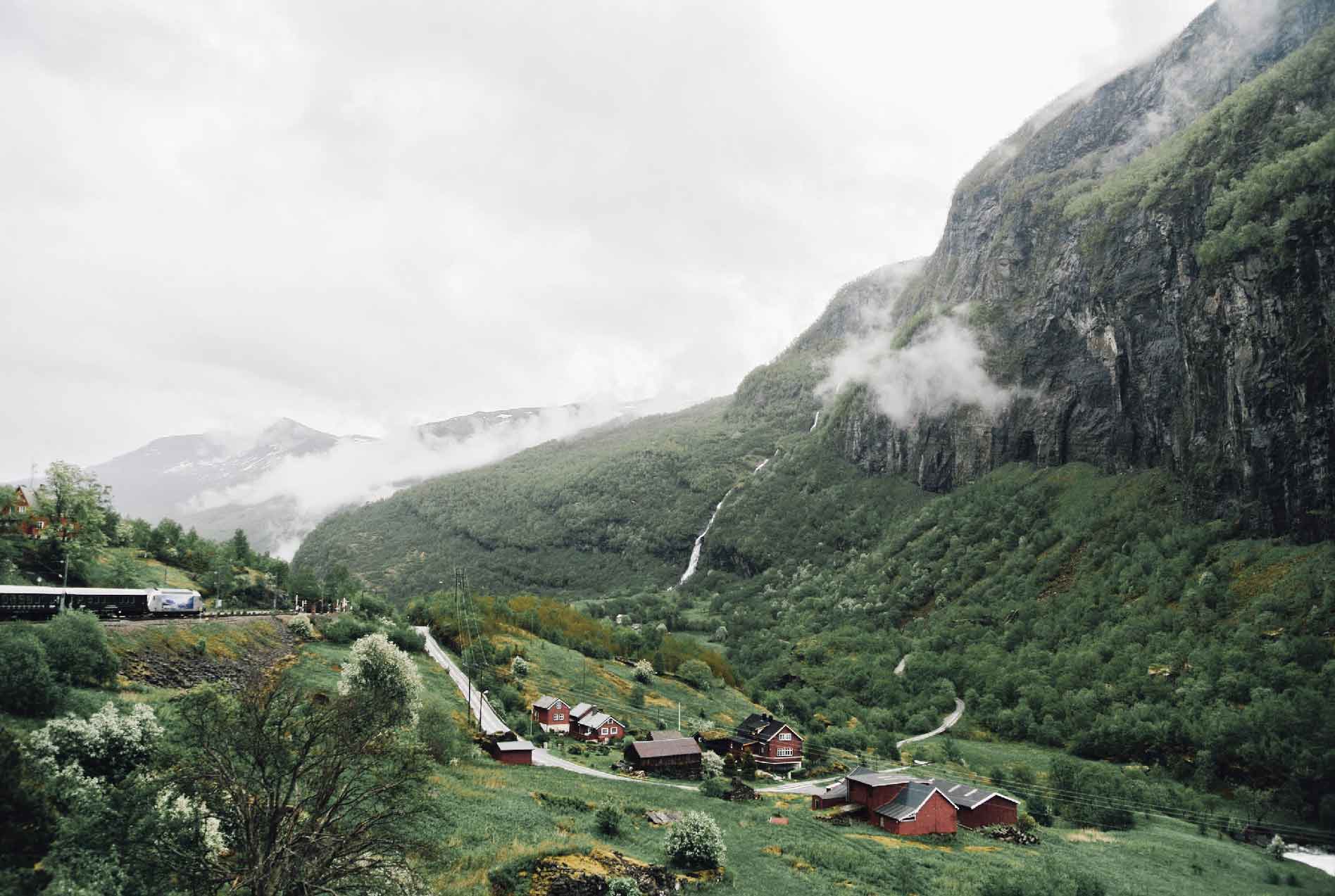 Paysage à voir sur ligne Oslo-Bergen