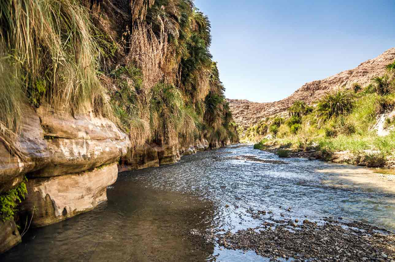 Wadi en Jordanie