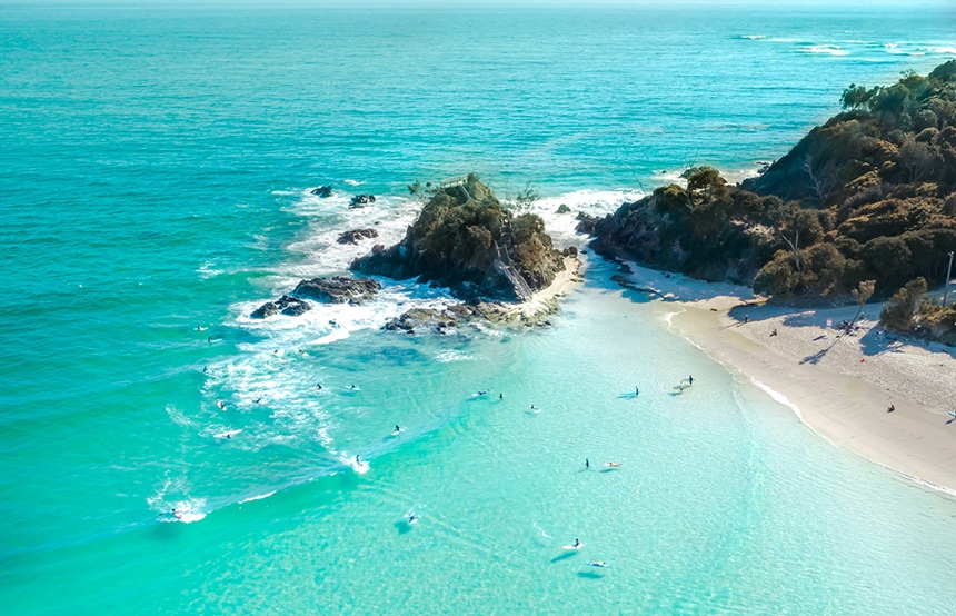 Visiter Byron Bay, plages de bonheur